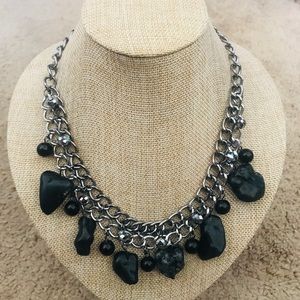 Stone Fashion Jewelry - Black and Silver